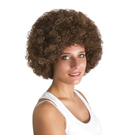 P 'tit clown 64470 Willy – Afro Wig – Brown, One Size