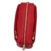 Small Triple Zip Crossbody Bag (Red)