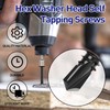 Etauwe #10 x 3/4" Hex Washer Head Self Tapping Screws,