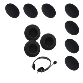 LIANRISES 10 Stück 5cm Kopfhörer Ohrpolster Ohrpolster Ersatz Kopfhörer üBerzug Kopfhörer Schutz Kopfhörer Polster für Büro Telefon Kopfhörer Ohrpolster Kopfhörer