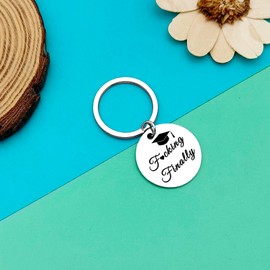 Funny Graduation Keyring for Seniors Students Graduation Gifts for Him Her Masters Nurses Students College High Student Law School Graduation Gifts Keychain Best Friend Daughter Son Graduation Gifts