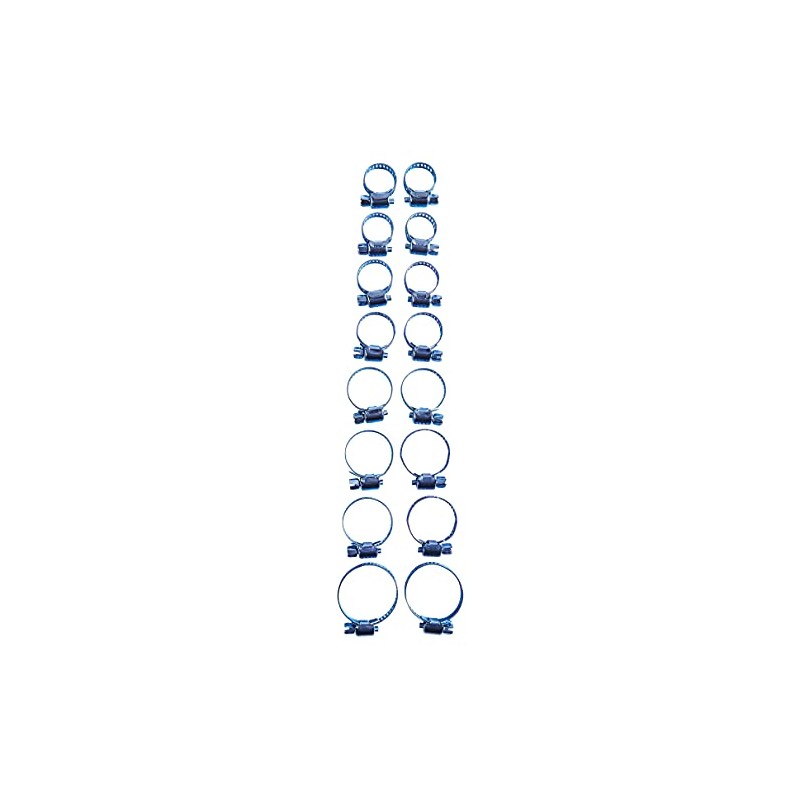 Amtech S4390 16 Piece Hose Clip Set
