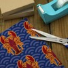GRAPHICS & MORE Atlantic Lobster on Blue Waves Gift Wrap