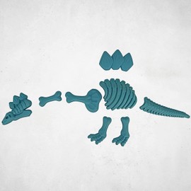 Best Sporting 8 Piece Sand Mould Set for Sandpit or Playground Dinosaur (Skeleton)