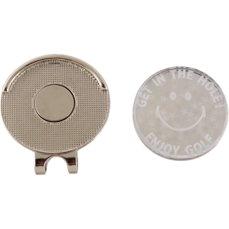 MARUA Golf Marker, Light Collecting Marker, Smile SV, Silver