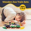 Zoo Adventure Train Set for Toddlers | 22 Pieces Wooden