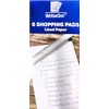 6 Slimline Shopping Pads - 30 Sheets Per Pad -
