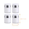 OSALADI 4pcs Airless Pump Jars: Empty Makeup Cosmetic Jar, Acrylic
