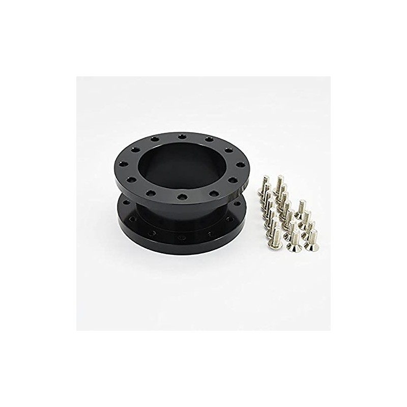 1.5" Steering Wheel Hub Adapter Extension Spacer 6 bolt Black