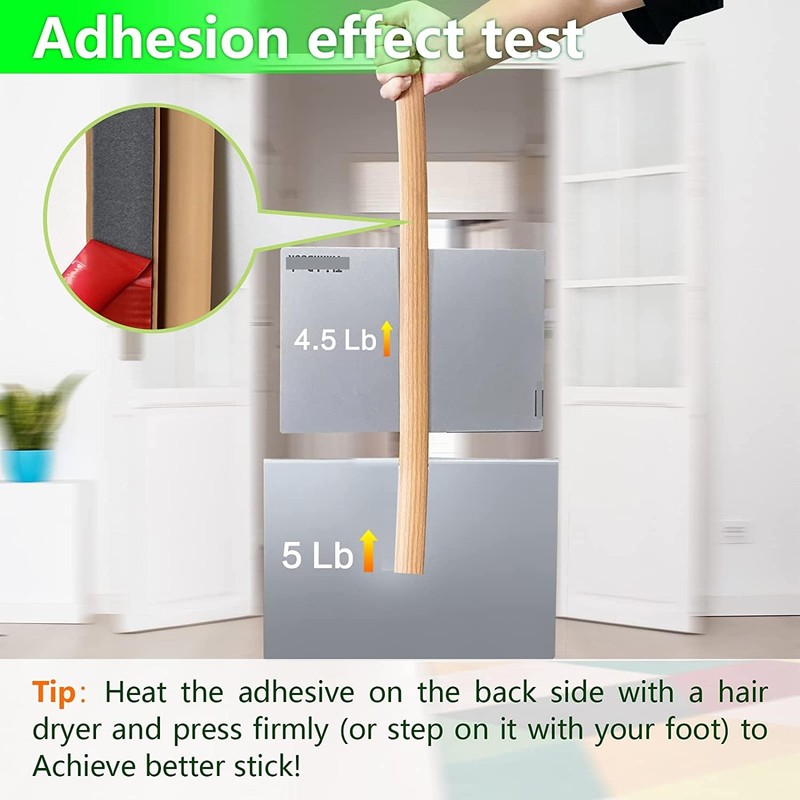 SUVEUS 10Ft Floor Transition Strip, Self Adhesive Carpet Edging Trim