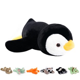 Niuniu Daddy 24" | 5 Pound Penguin Weighted Stuffed Animals for Adults Kids, Large Penguin Pillowfort Plush Animal Toys for Boys Girls, Big Body Pillow for Present Birthday Christmas