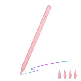 AKTSYS Stylus Pen for iPad, with tilt-Pressure Sensitivity and Multi-Point Anti-False-Touch Function. 20-Minute Fast Charging for 2018-2023 iPad/Mini/Pro/Air (Pink)