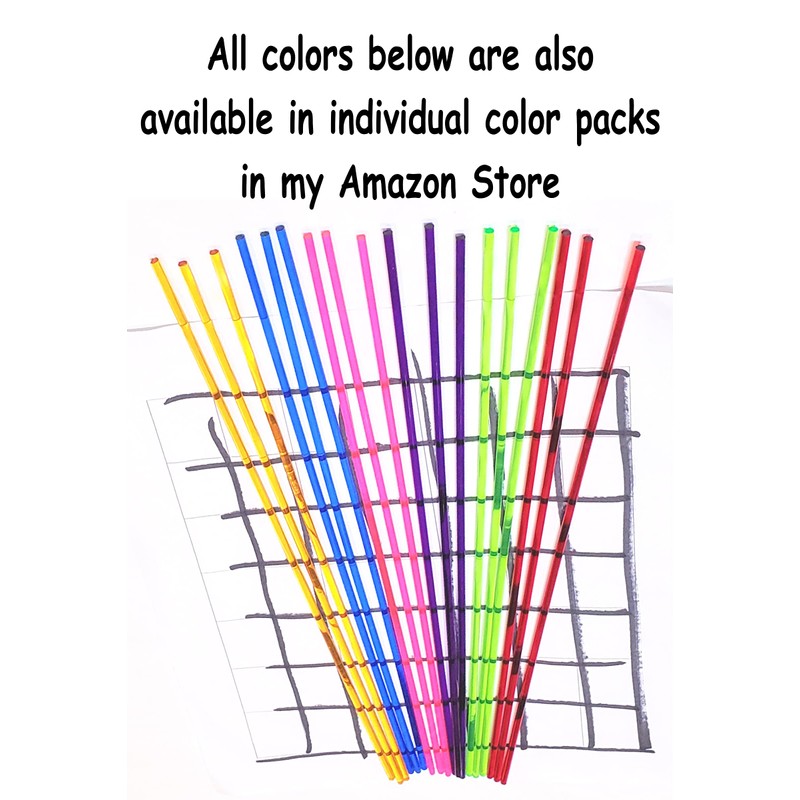 Best Acrylics 18 x 6 Colored 1/8' Acrylic Plexiglass Rods:
