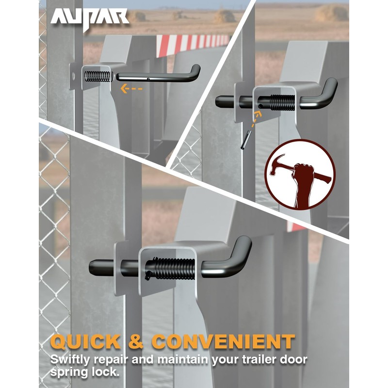 Aupar Heavy Duty Steel Trailer Gate Spring Latch Pin |