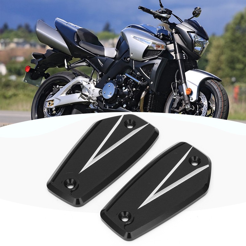 2pcs Front Brake Reservoir Cylinder Cover Cap Replacement for Suzuki