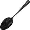 Bonigour 9" Culinary Solid Bowl,18-8 Stainless Steel Plating Spoon (Black,
