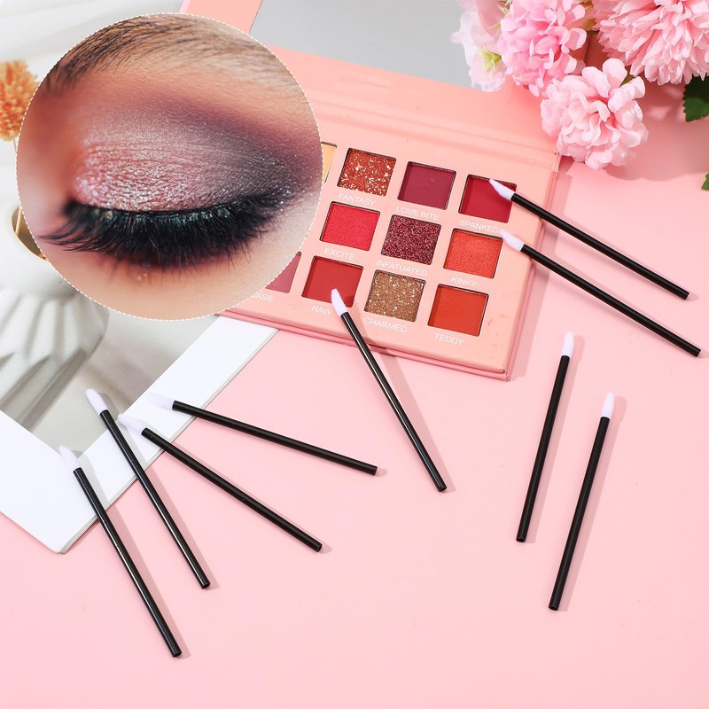 600pcs Disposable Lip Applicators, Black Disposable Lip Wands Lipstick Applicator