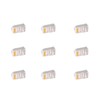 100Pcs CAT6 RJ45 Metal Shielded Connector Safe Reliable Net Shielded