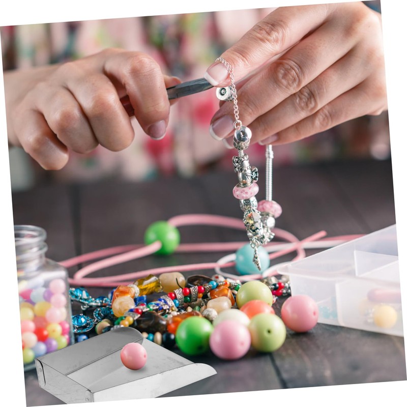 Alipis DIY Jewelry Shovel Mini Bead Scoop Gemstone Scoop Stainless