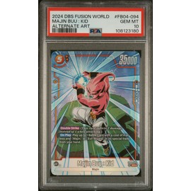 Dragon Ball TCG: Fusion World Ultra Limit, Kid Majin Buu #FB04 094, PSA Graded 10 GEM Mint, Fully Encapsulated and Bundled with Compatible Dragon Ball Super Hard Sealed Case