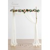 Floroom Wedding Arch Draping Fabric 2 Panels 20Ft Ivory Chiffon