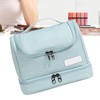 Travel Toiletry Bag Multiple Compartments Large Capacity Zipper Closure Wet