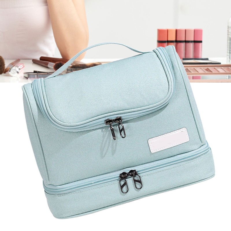 Travel Toiletry Bag Multiple Compartments Large Capacity Zipper Closure Wet