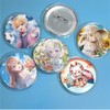 LIKENNY 30 Pcs Clear Round Collection Display Anti-Scratch Can Badge