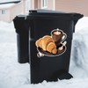 Extra Large 460mm 'Coffee and Croissant ' Permanent Sticker Decal