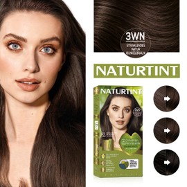 Naturtint Hair Colour Oohne Ammonia 3WN Radiant Natural Dark Brown High Percentage of Natural Ingredients 170 ml