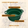SE Deep Green Plastic Screen Stackable Sifting Pan with Handle