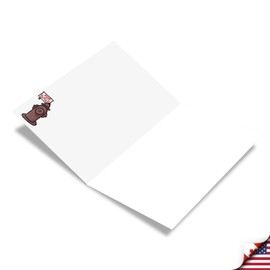 NobleWorks - 1 Hilarious All Occasions Blank Humor Greeting Card with 5 x 7 Inch Envelope - Funny Friendship Cartoon Dogs, Canine Public Toilet for Men and Women (1 Card) - One Hydrant C6377OCB