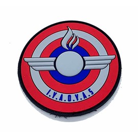 Squadron Nostalgia LLC Ordnance Captain America Shield PVC Patch – with Hook and Loop