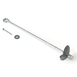 Garden pirate ground anchor 60 cm galvanised for screwing in for play tower swing