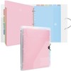 Uquelic Document Folder A4 for Filing, Ring Binder A4 Slim