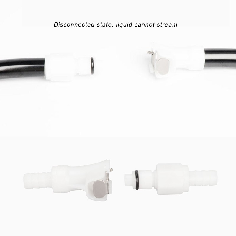 Computer Water Cooling Quick Connector Two Ends Disconnected Length 85mm