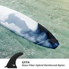 AQUBONA 10" Fiber Nylon Surfboard Fins- Free No Tool Fin