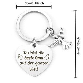 Grandma Gift Mother's Day Gift Grandma Keyring Grandma Gifts for Birthday Grandma Best Grandma Gifts Birthday Gift for Grandma Thank You Meaningful Gifts for Grandma Gift Christmas, Oma-du Bist