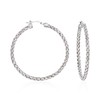 Charles Garnier "Milan" Sterling Silver Large Hoop Earrings