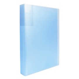 Toplive A4 PP Display Folder 60 Transparent Pockets Presentation Project Book Folder A4, Portfolio Folder Document File Folder Soft Cover, Blue