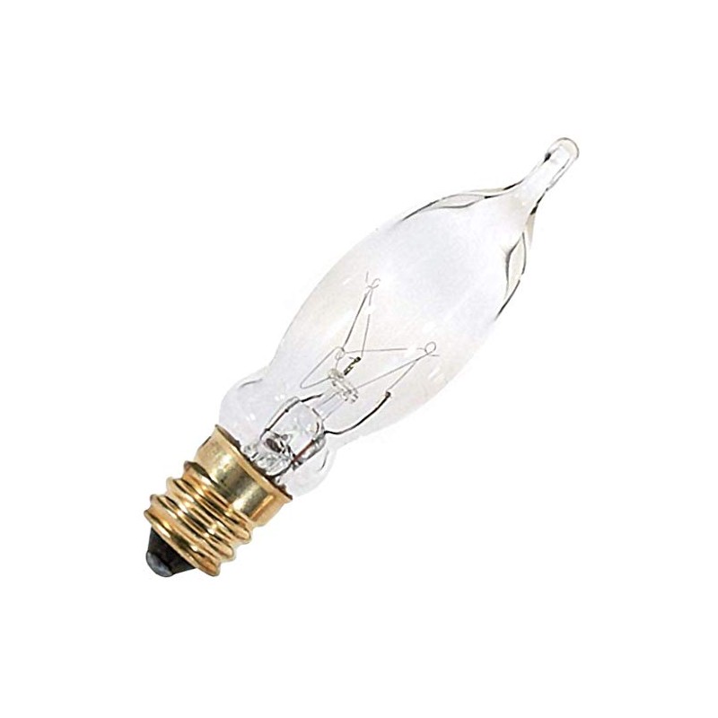 Satco S3241 120V Turn Tip Candelabra Base 7.5-Watt CA5 Incandescent