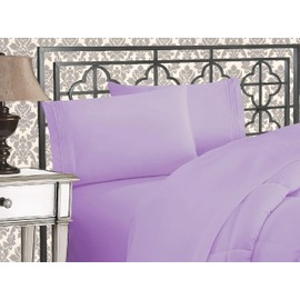 Elegant Comfort  Juego de sábanas de 1500 hilos, resistente a las arrugas, calidad egipcia, ultra suave, lujoso, 4 piezas, bolsillo profundo de hasta 
