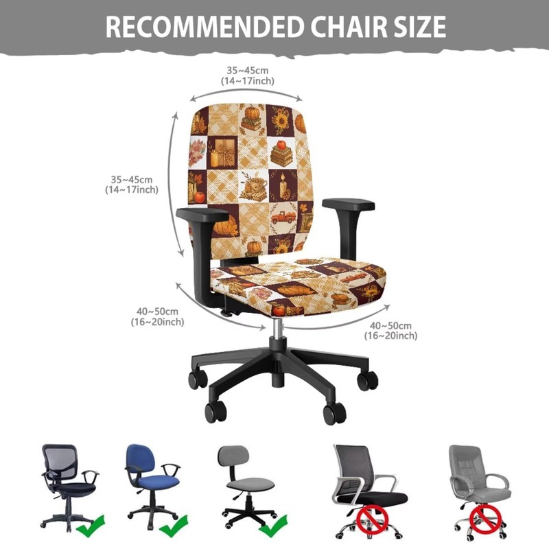 Jeiento Hello - Funda elástica para silla de oficina, diseño