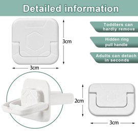 VASA NAMA 60 Piezas Protectores para Contacto, Protectores de Enchufe, Cubiertas de salida de plástico con tirador oculto, Tapas de enchufe de plástico, 30 Piezas 3 orificios y 30 Piezas 2 orificios