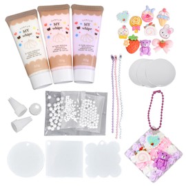 MYmama Handmade Kit, Whip Decoration, Keychain Kit, Makes 3 Pieces, Includes Recipes, Basic, Kids, Beginners (Girly)
