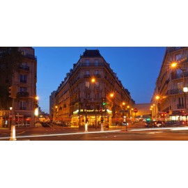 Paris Corner Canvas Art (12x14)