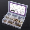 125Pcs 3-in-1 Bolt Nut Connection Crib Screws Kit,Cam Fitting with