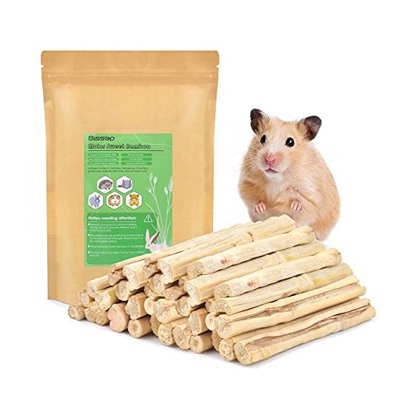 Bissap Sweet Bamboo Chew Sticks for Rabbits 500g/1.1Ib, Bunny Molar
