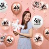 40th Birthday Balloons Decorations Rose Gold 40th Birthday Fabulous Balloons