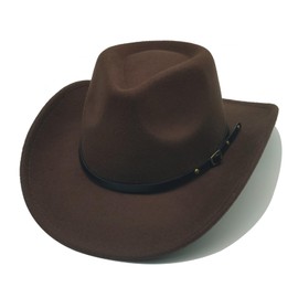 Cowboy Hat Women Men with Ribbon Cowgirl Costume Western Hat Cowboy Hats for Women Black, brown